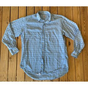 GRIGIOPERLA Men’s Plaid Button Up Dress Shirt M